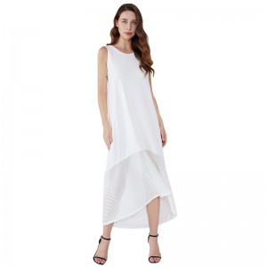 Roupas Femininas 화이트 코튼 의류 여성 레이스 드레스