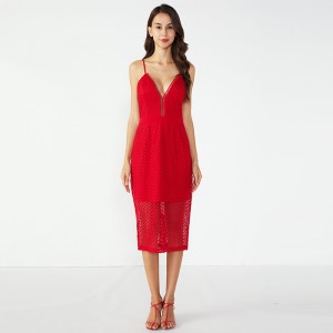소녀 패션 Kitenge 레드 카펫 섹시한 Bodycon 복장
